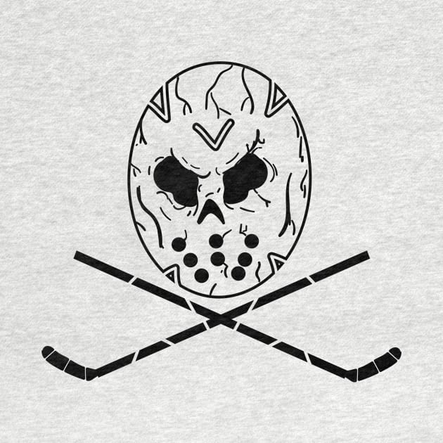 Hockey Skull and Crossbones by Sbrown1521